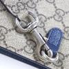 Gucci Clutch Tasche Beige blau GG Supreme Canvas Herren 768255 Gebraucht