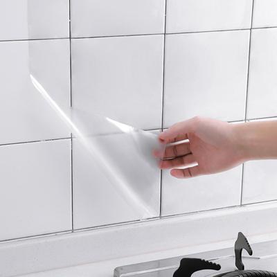60cm Clear Self Adhesive Wall Decal DIY Waterprof Oil Proof Tile Art Sticker for Kitchen Bathroom