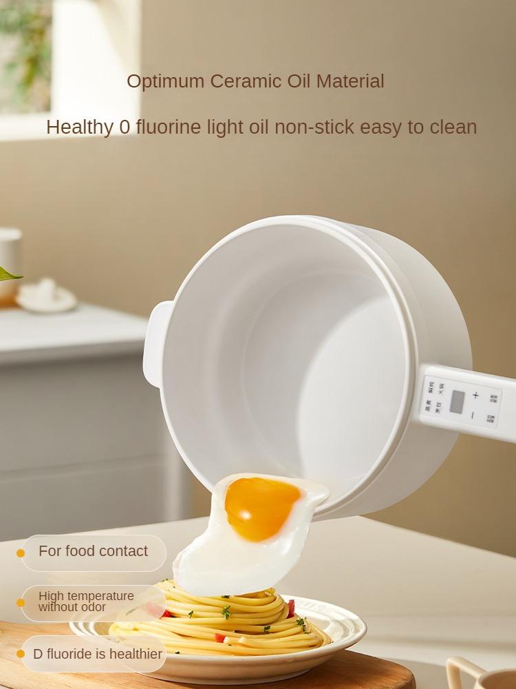 1600ML 220V Electric Cooking Pot Household Mini Frying Pan Home Non-stick Electric Hot Pot Multi Cooker