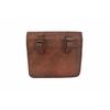 Motorcycle Real Brown Leather 1 Saddle Bag Tool Pouch Swing Arm Luggage Side Bag