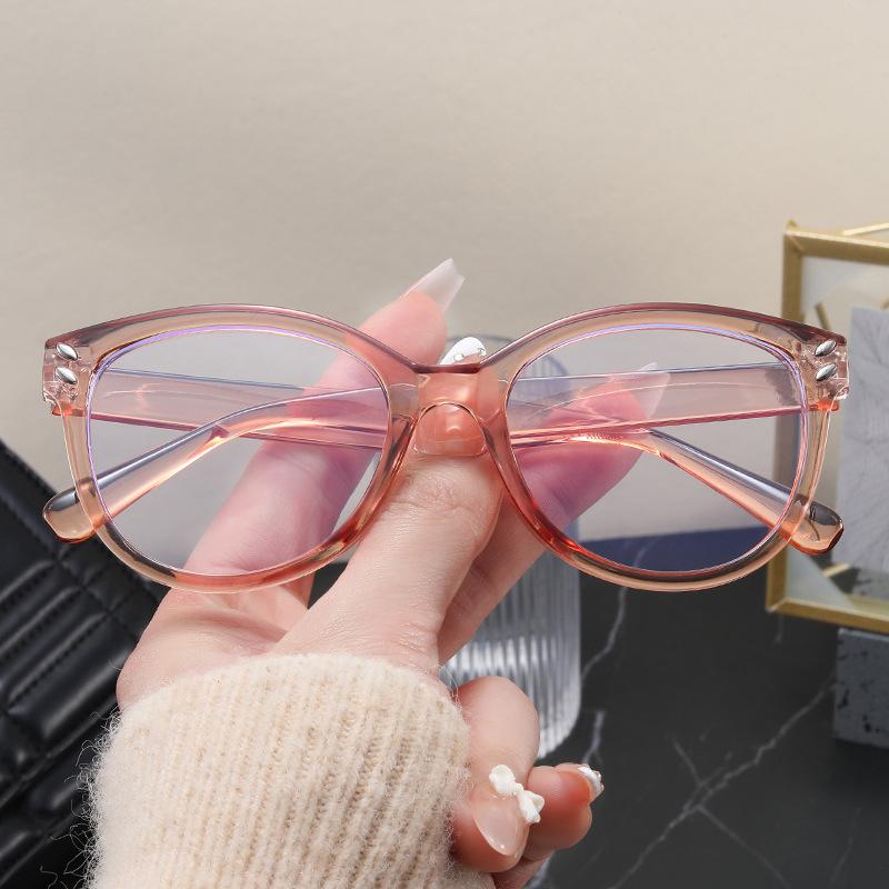 

Round Computer Glasses Frame Women Men Anti Blue Light circular Eyewear Blocking Glasses Optical Spectacle Eyeglasses MULTI
