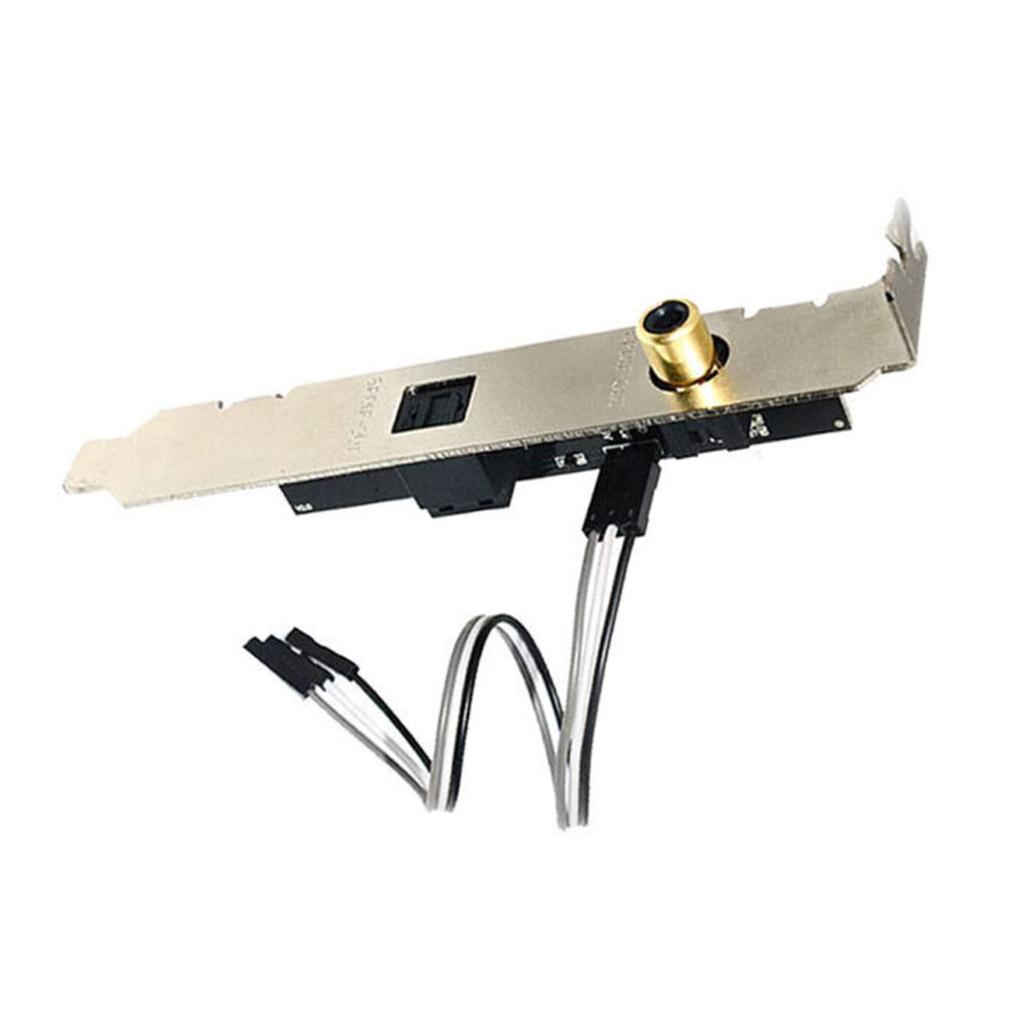 1 x SPDIF RCA Output Daughter SPDIF Optical and RCA Output Plate Cable Bracket for ASUS Gigabyte MSI Motherboard Accessories Card,