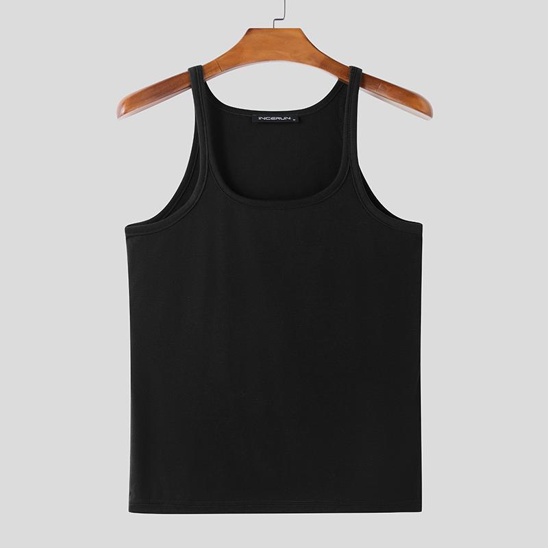 

INCERUN Летние мужские U-образные бретели без рукавов повседневные спортивные майки майки L