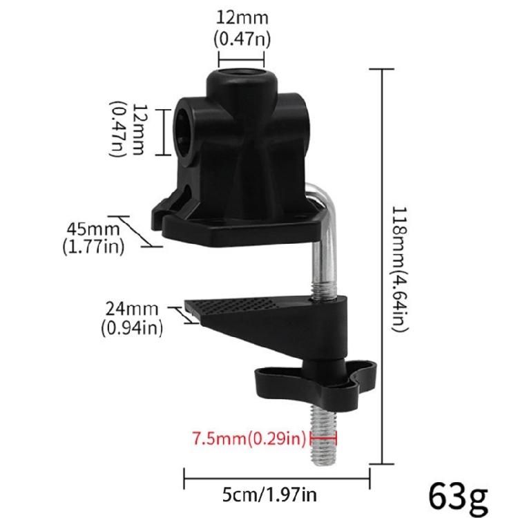 Universal Clamp Base Adjustable for Microphones Arm Table Lamp Mount Holder Clamp