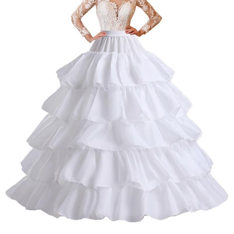 Wedding Petticoat Bridal Underskirt Hoop Crinoline Slip Mermaid Petticoats Fishtail for Ball Gown Prom Dress Customized