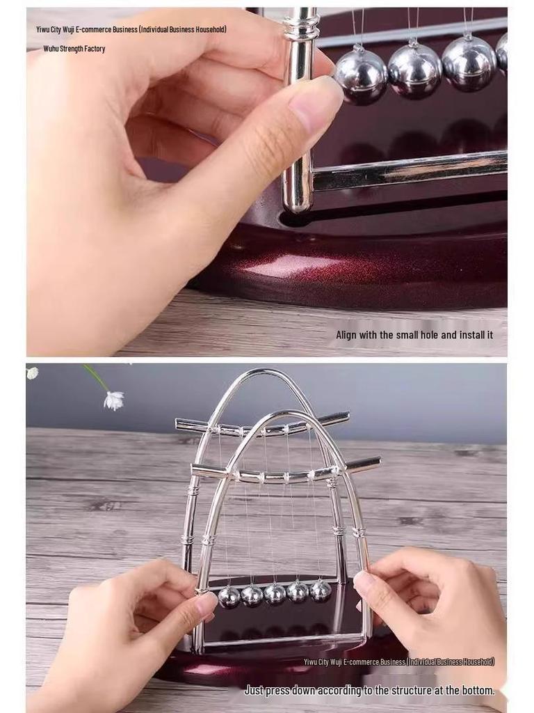 Culla di Newton Fisica Biliardo: Ornamento da Ufficio Creativo e Regalo Decompressione