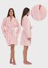 Women's Plush Bathrobe With Pockets M Comfortable Tied Warm Soft