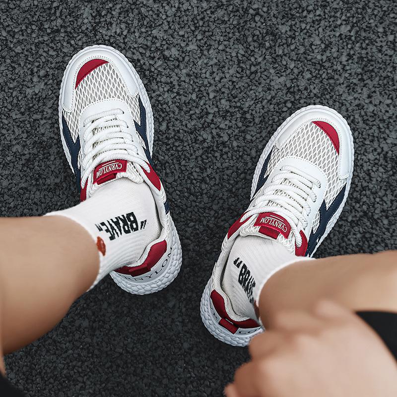 New Fashion Men 's Four Seasons Comfortable Thick Sole Shoes Students BoysTrending Soft Sole Breathable Casual Running Sneakers
