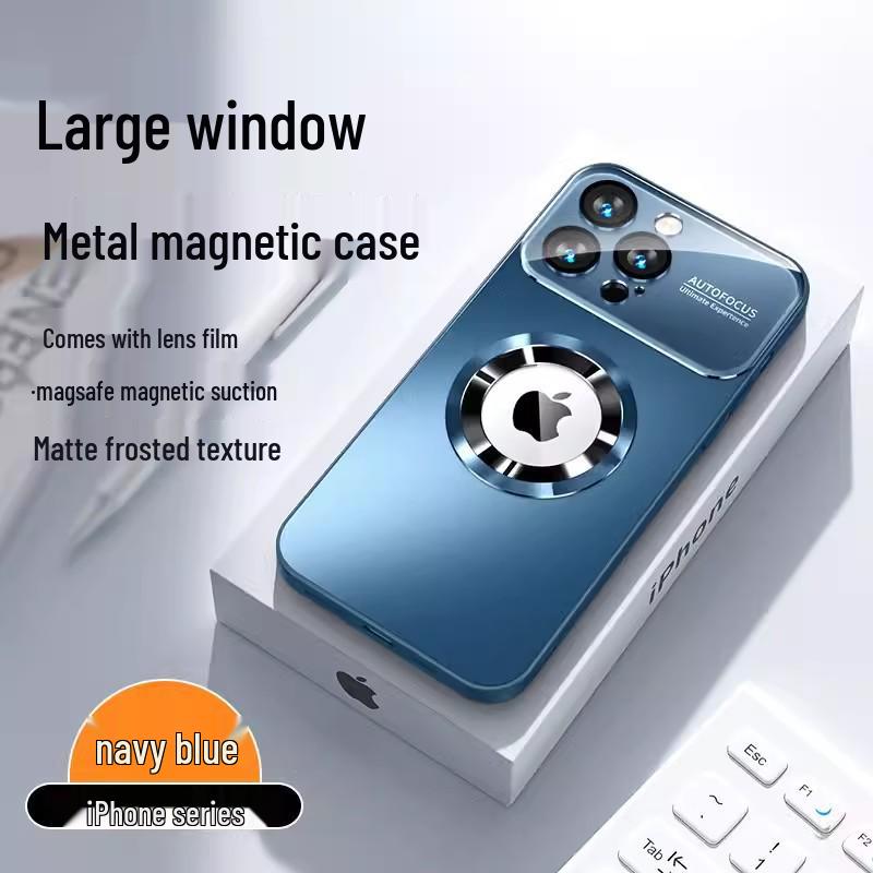 

Большой магнитный матовый чехол-окно для iPhone 16 Pro для Apple 11/17 Air 17 Pro Max