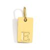 Gold-Plated Alphabet Pendant Accessories – 26 English Letters Stainless Steel for DIY Jewelry