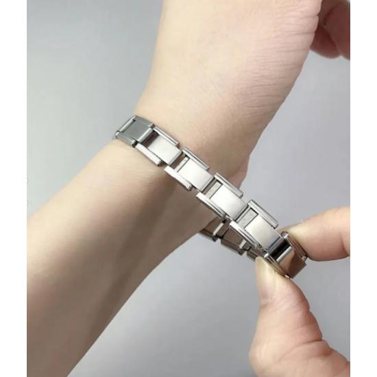 Italian Charm Steel Bracelet
