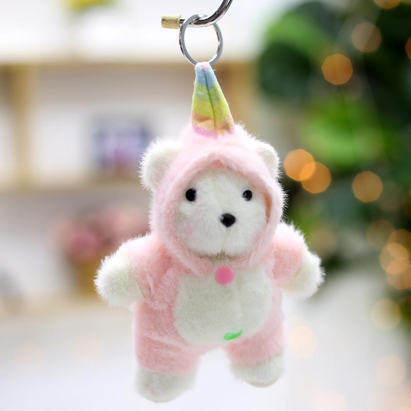 Cute Cute Pajamas, Drag Bear Pendant, Plush Toy, Doll, Cartoon Doll, Bag, Hanging Ornament Keychain