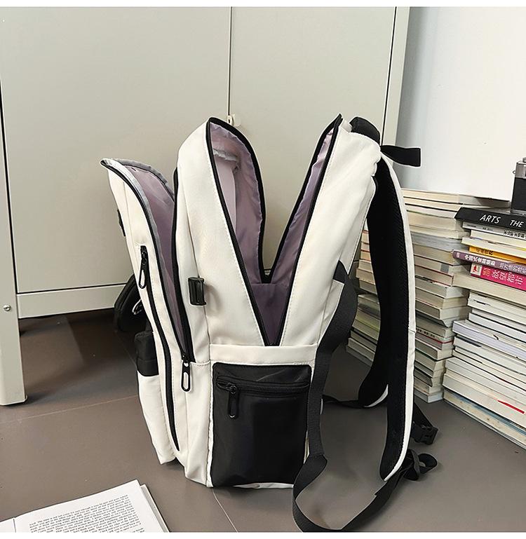 Double Shoulder Versatile Backpack for Students: Stylish, Casual, and Fresh Campus Design