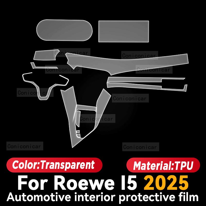For ROEWE I5 2025 Car Interior Center Console Screen Protective Film Anti-scratch Repair Sticker Accessories
