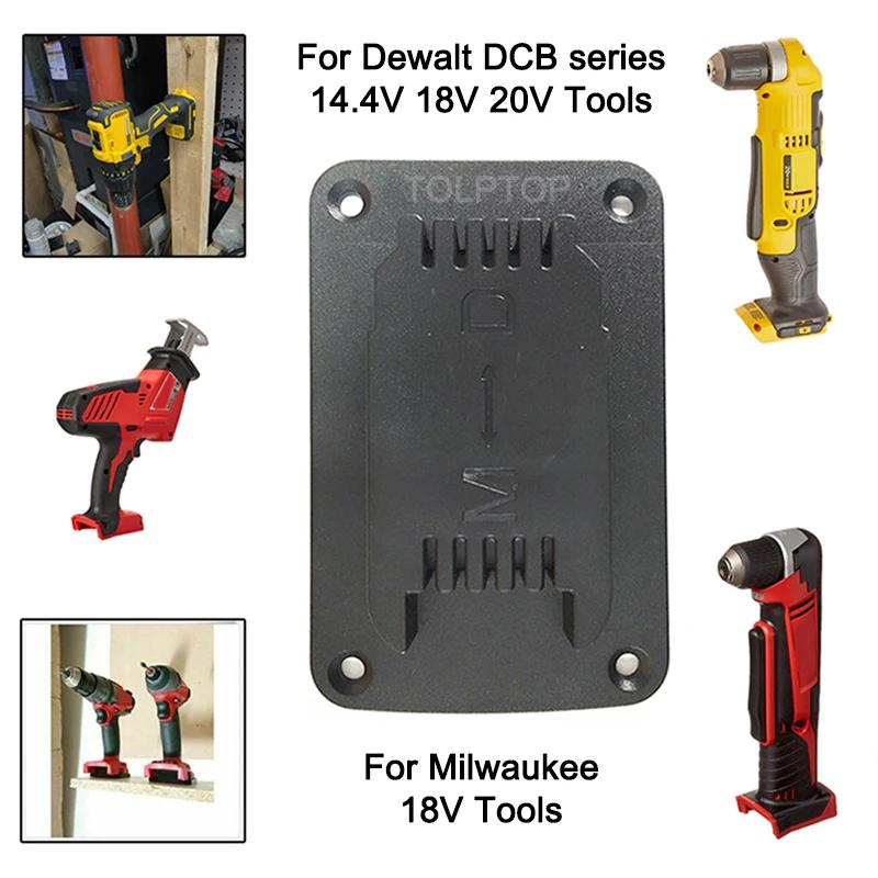 1pc Tool Mount for Dewalt 14.4V 18V 20V Drill Mount Fit for Milwaukee 18V Tool Holder Rack Fixing Devices For Shelves Walls