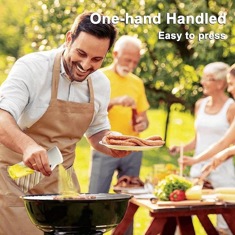 200ml Olive Oil Sprayer Bottle Kitchen High-pressure Sprayer Bottle Leak-proof BBQ Air Fryer Sprayer Oil Camping Cookware Tool
