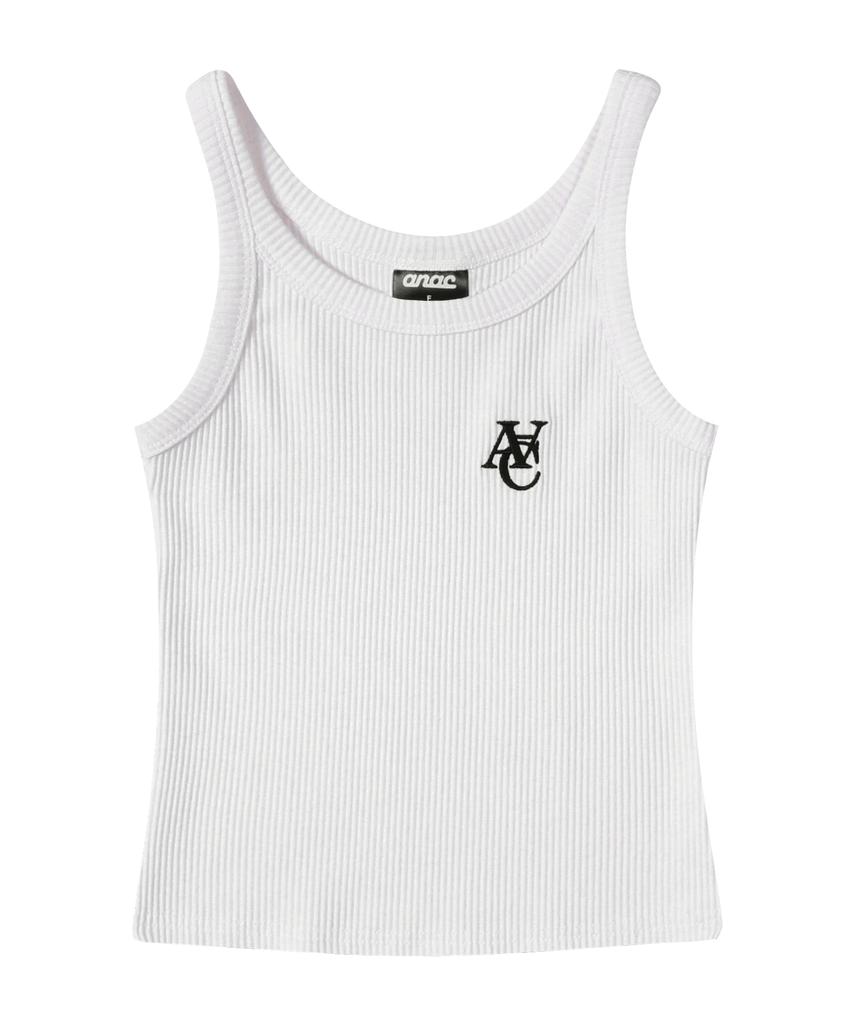 ANOTHER ARCHIVE Women'S Sleeveless Overlap Ribbed Sleeveless_White