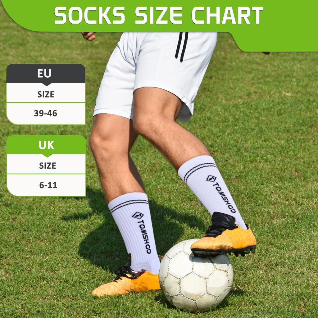 Football Socks for Men and Women Anti-Slip Grip Comfortable for Hiking Running Basketball