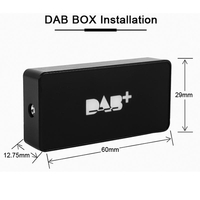 Newest DAB+ Receiver Antenna for Android Car Radio Stereo Player with USB Adapter Automatic Scan Support Channel List LOGO DAB+