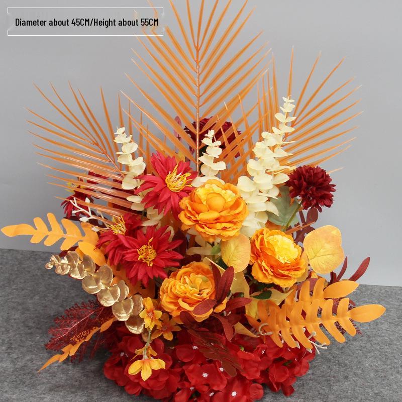 Artificial Wedding Aisle Flowers: Hotel Table Arrangements & Decorative Flower Balls for Stage and Welcome Area