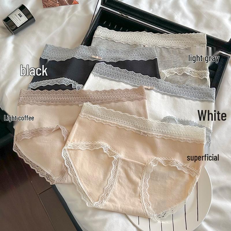 7A Antibacterial Japanese Sweet Cotton Mid-Waist Girls' Briefs - Soft, Breathable, and Comfortable.