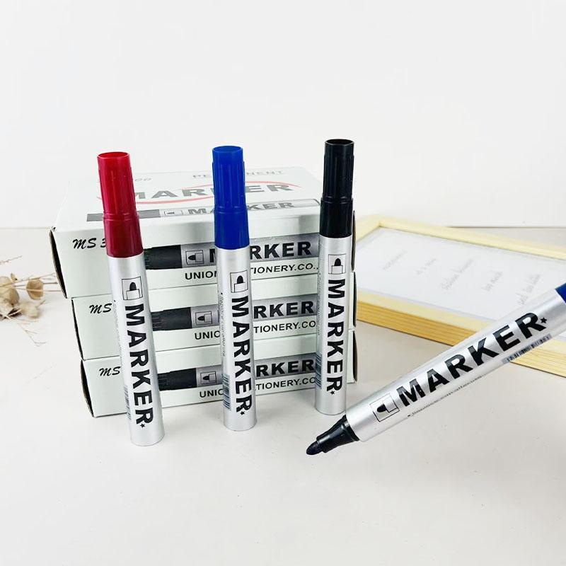 5PCS Permanent Paint Marker Pen Waterproof Pen for Tyre Oily Markers Capacity Quick Drying Signature Pen Stationery Supplies
