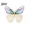 Decorative Rhinestone Brooch Sparkly Bird Butterfly Leaves Lapel Pin Women