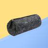 Round Felt Pencil Case Pen Bag Large Capacity Simple Design Makeup Pouch Storage Organizer Pen Bag Makeup Pouch