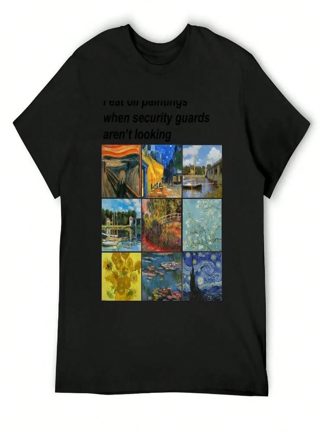 Oil Painting Cravings T-Shirt Rapper Graphic Tees Custom T Shirt Street Wear unisex Graphic T-Shirts Hip Hop S разноцветный