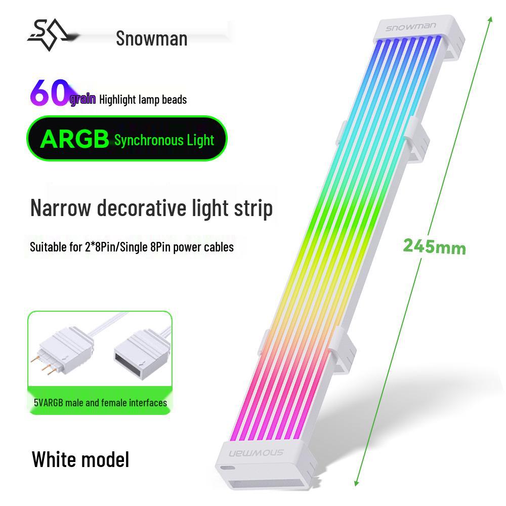 SNOWMAN BingMan ARGB Neon Computer Case Light Strip - 5V Sync Luminous Decorative Line
