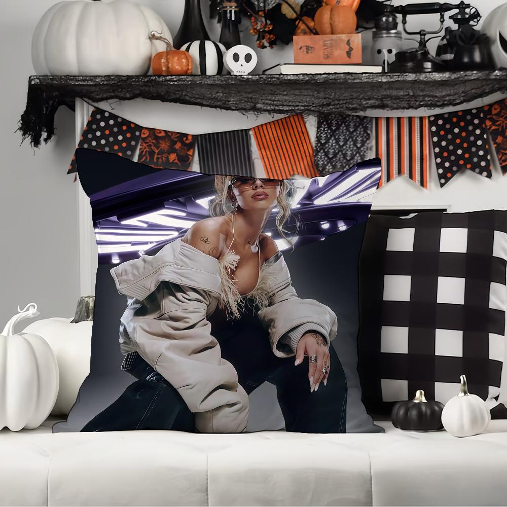 Argentine Singer Tini Pillow Case Office Cushions Suitable For Sofa Car Bedroom Decorative Cushion Cover
