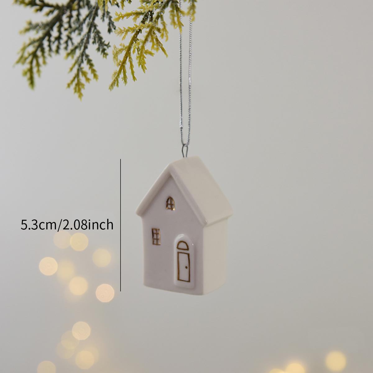 

Christmas hollow ceramic mini old man elk decorative pendant for Christmas tree Christmas home window party decorations