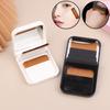 Portable Traceless Soft Flat Foundation Brush Set Ultra-Thin With Built-In Mirror One-Character Design Flawless Base Makeup