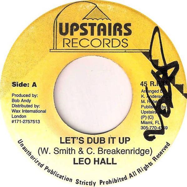 

7-дюймовая пластинка LEO HALL Lets Dub It Up NONE Upstairs Record US Reggae Ska Dub Б/у