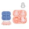 Diy Animal Handwork DIY Ice Creams Molds Silicones Popsicles Cheese Stick Molds with Lid Cake Stick Molds 4-link