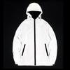 Men's Trendy Reflective Hooded Jacket - Spring/Autumn Solid Color Coat