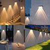 HONGYAN Solar Lights, Outdoor Fence Lights, Sensor Lights, Entryway Lights, Garden Lights, 1500mAh High Capacity, Ultra-Bright Nameplate Lights, No