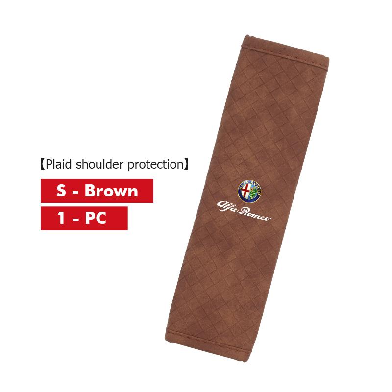 For Alfa Romeo Car Seat Belt Shoulder Protection Pad E Breathable Shoulder Case Giulia 147 Mito 156 159 166 GT Stelvio Brera