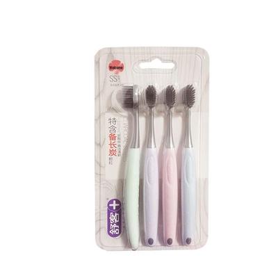 Shuke Binchotan Carbon Fiber Soft Toothbrush (4-Pack)