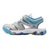 Li Ning Kinder Outdoor Synthetikleder Stoff Bequeme Weiche Rutschfeste Verschleißfeste Low-Top Sandalen Kindersandalen Statisches Grau Hellgrau YKEV028-7