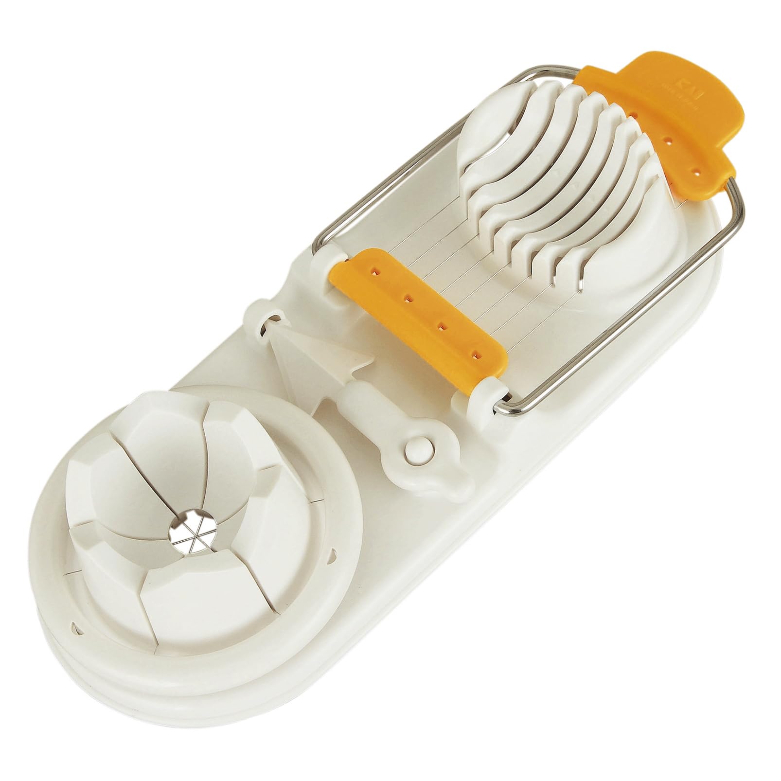 

Kai Brand KAI Яйцерезка Santoku Яйцерезка Круглая яйцерезка в форме цветка Разрезанная на 6 равных частей Можно мыть в посудомоечной машине KAI KITCHEN Сделано в Японии DH8209 белый