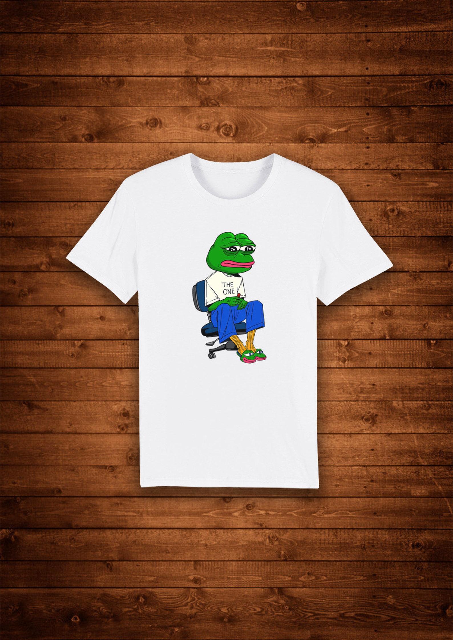 Sad Pepe Frog The One Meme / T shirt Unique Design Street Wear Art Urban Graphic Tees Top 2XL