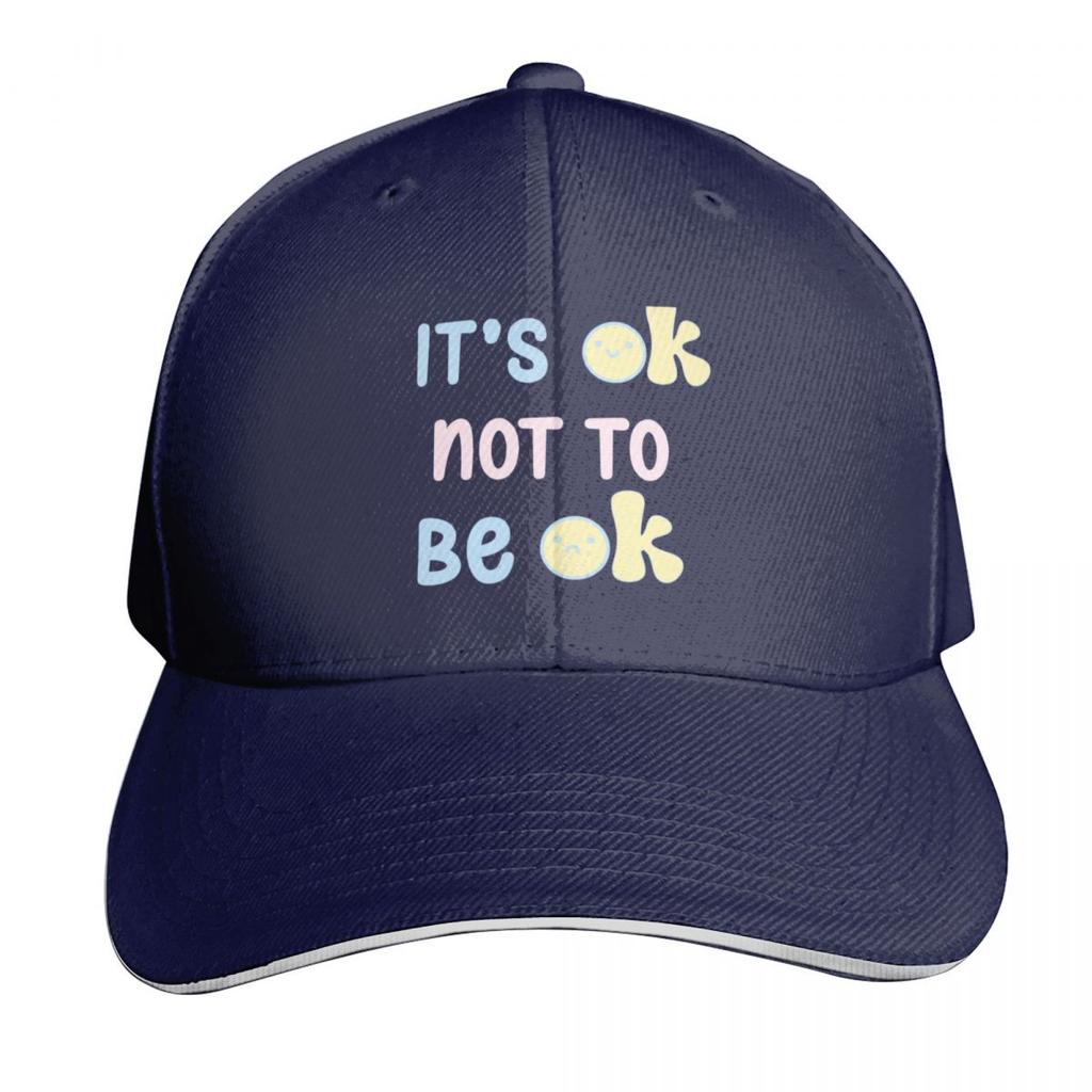 Its Ok Not To Be Ok Baseball Cap Moisture Wicking Quick Dry Curved Brim Classic Fit Low Profile Unstructured
