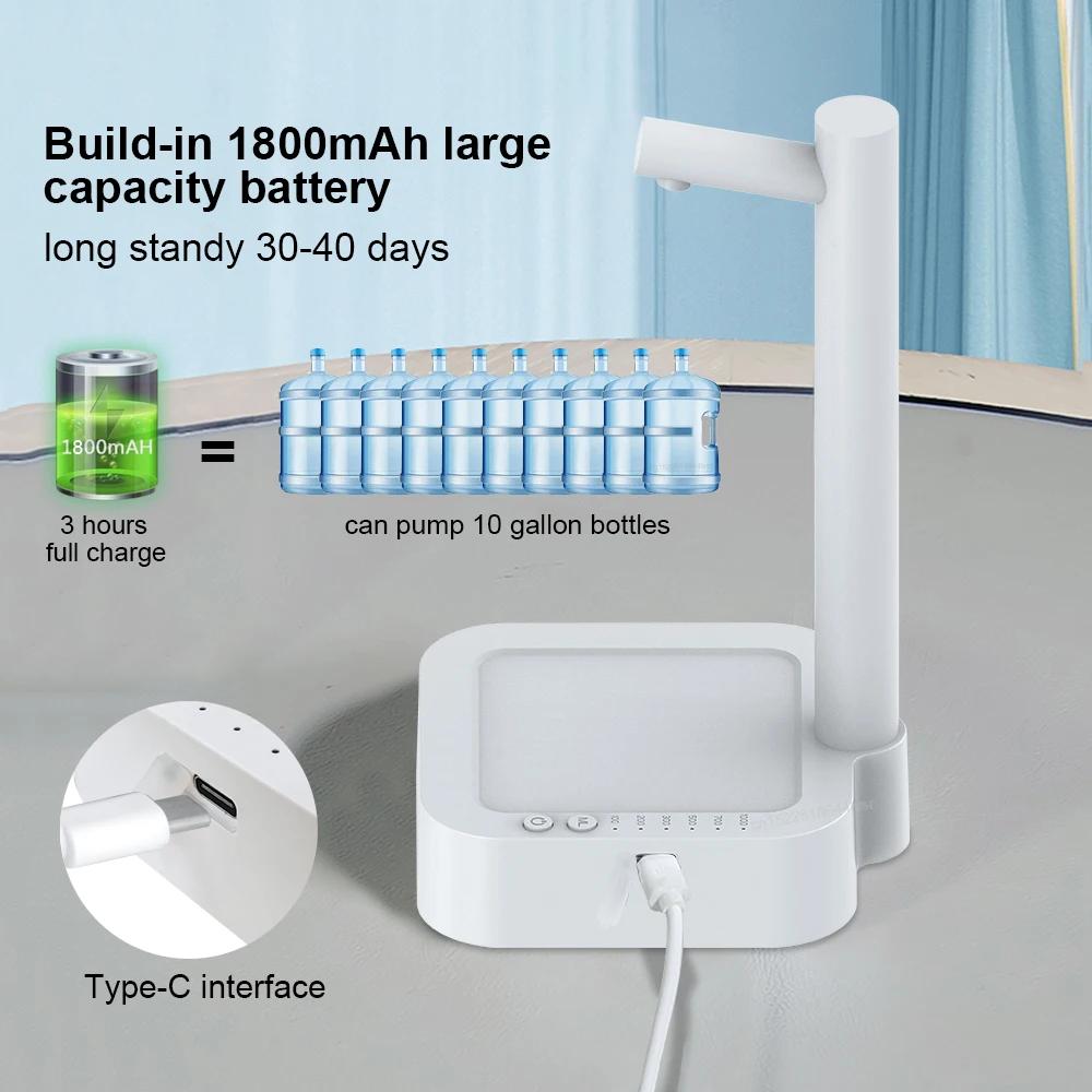 Biurkowy Dozownik Wody Butelkowanej Automatyczny Inteligentny Elektryczny Dozowniki Wody Akumulatorowa Przenośna Pompa Wody Butelka Beczka