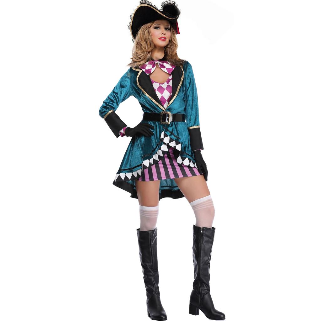- Cosplay kostým Piráti z Karibiku cos kostým, kostým kouzelníka, Halloweenský kostým pirátky