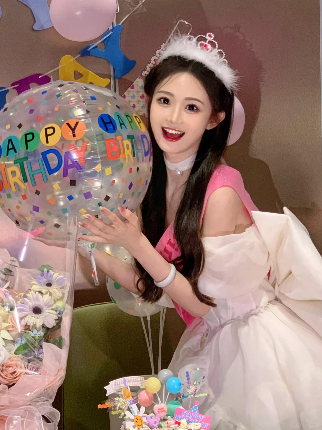 

Банер З Днем Народження в стилі Instagram з макарунами для декору вечірки дівчинки