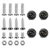 For Subaru STI XV Tribeca Forester Outback Impreza Legacy WRX BRZ 4PCS Car License Plate Bolts Chrome Screws Nuts Accessories dis6