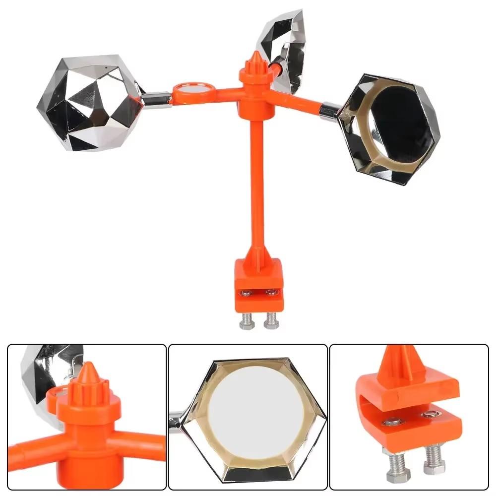Solar Wind Powered Automatic Bird Repeller 360° Rotation Outdoor Garden Farm Yard Deterrent with Reflective Sound Scare Features
