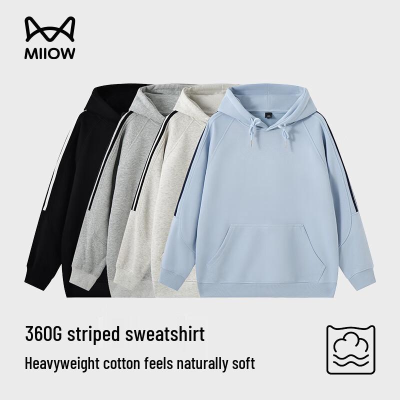 

Mao Ren Унисекс Американское Ретро Худи Оверсайз с Капюшоном L