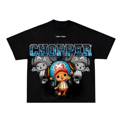 One Piece Tony Tony Chopper TShirt Men Women Retro 90s 100 Cotton Anime Graphic Tee Trendy Oversized Casual Top